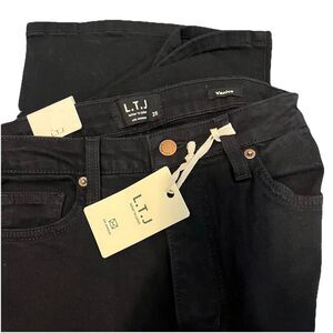 New LTJ Letter to Juliet Venice Jeans Women Size 25 Black slim fit straight $110